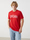 Crew Neck Combed Cotton Chicago Printed Men's T-Shirt